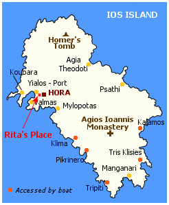 Ios Greece Map