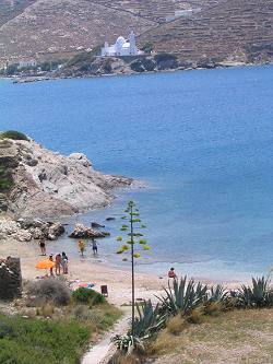 Ios Beach Tamarias, further north to Yialos